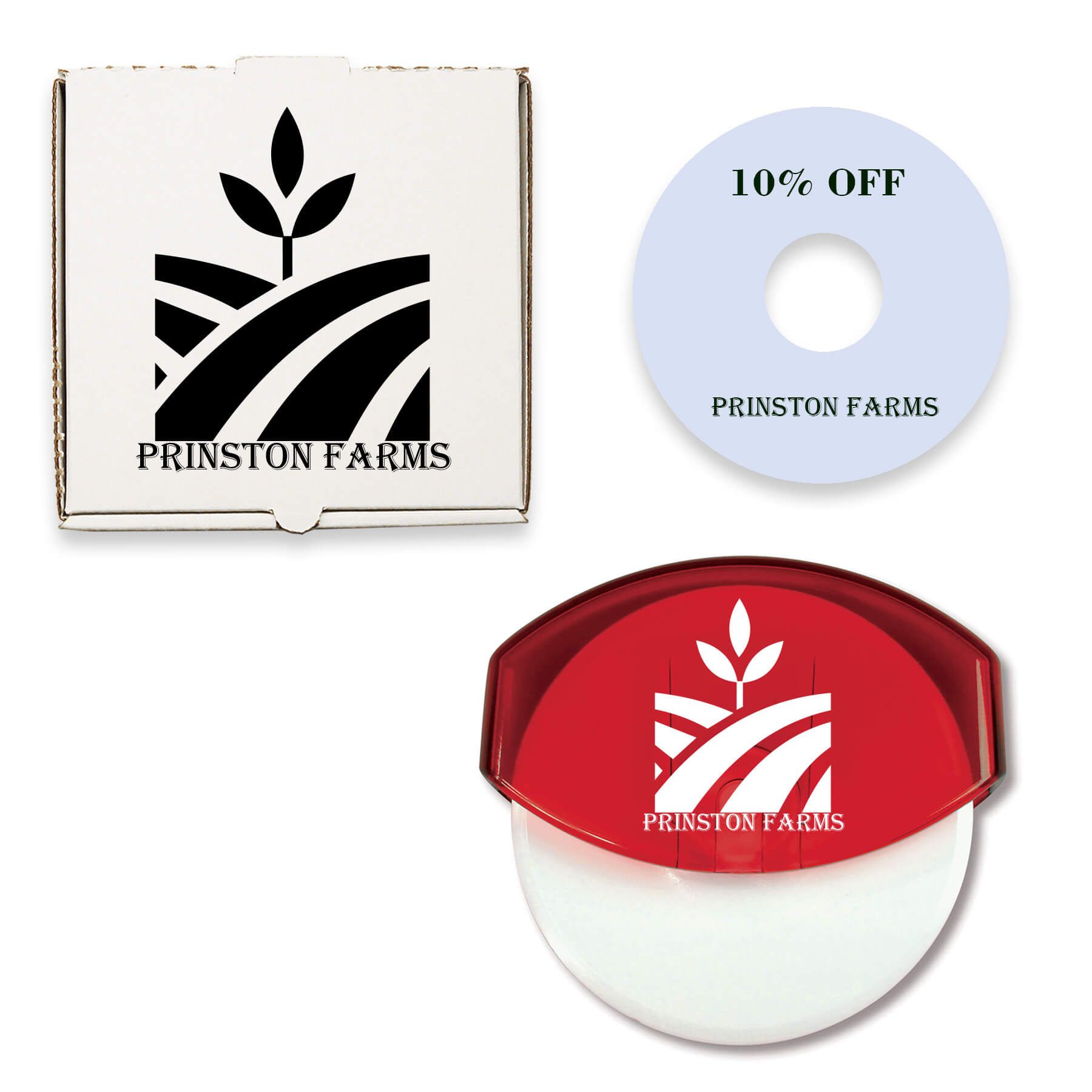 Translucent Red Imprinted